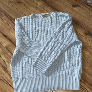 Burberry sweater. Cotton size large. Buttons on right shoulder